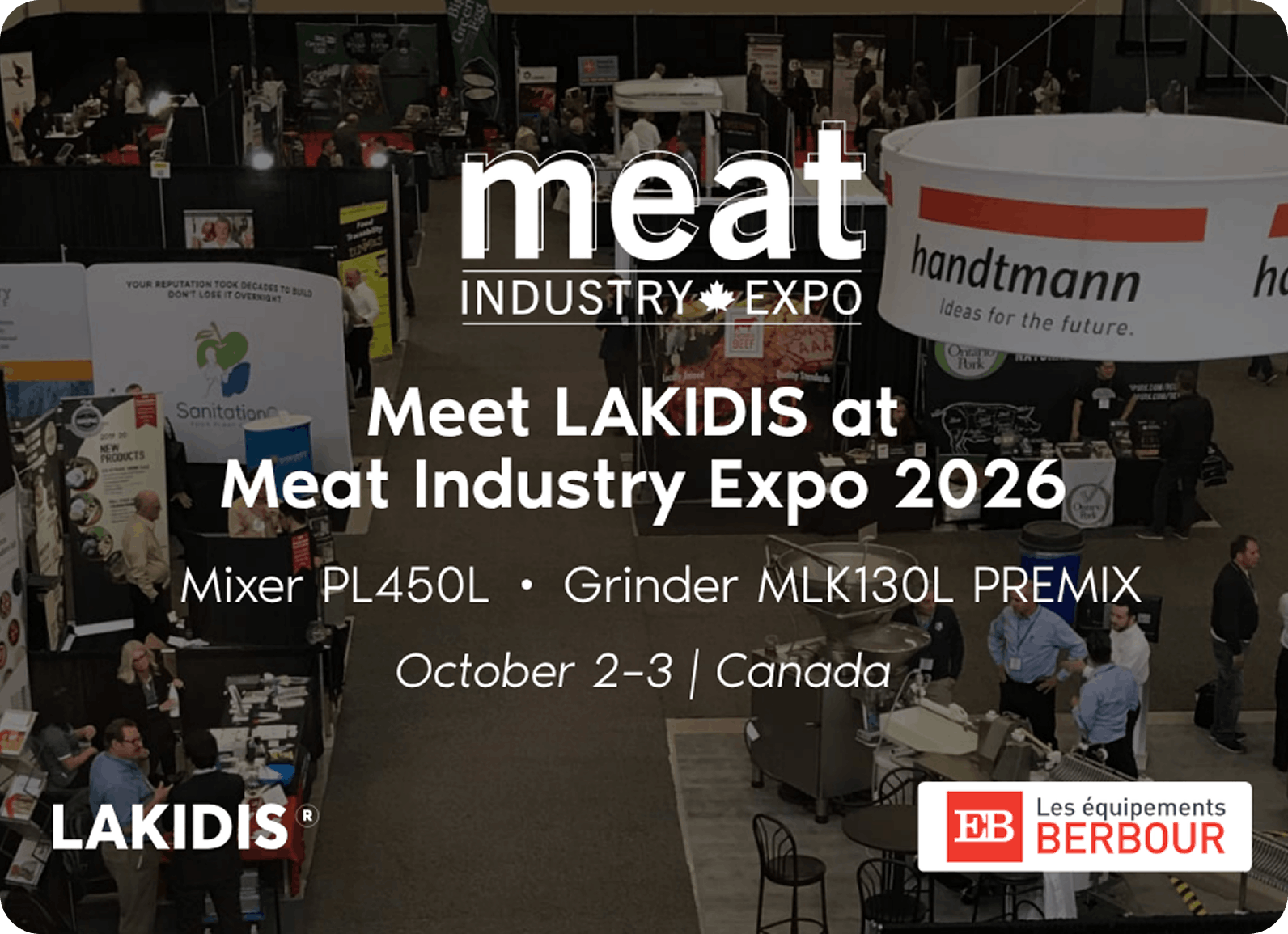 LAKIDIS & Berbour Equipment at Meat Industry 2026